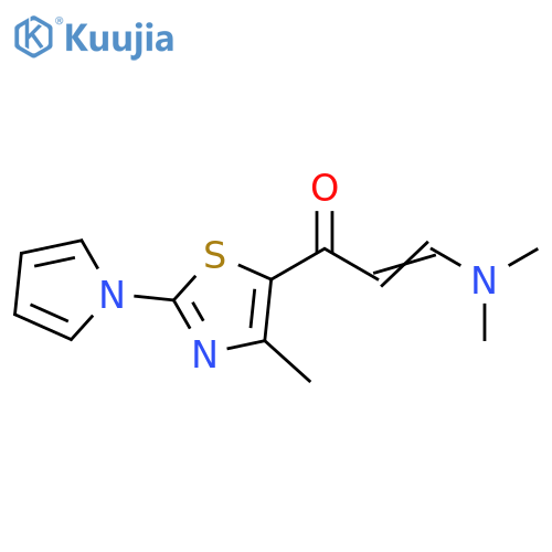 3-(dimethylamino)-1-[4-methyl-2-(1H-pyrrol-1-yl)-1,3-thiazol-5-yl]prop-2-en-1-one structure