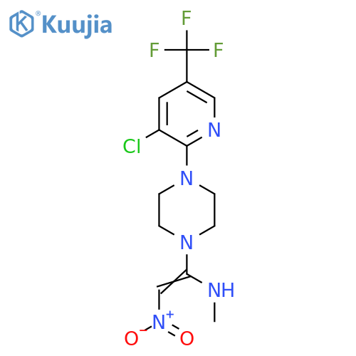 (1-{4-3-Chloro-5-(trifluoromethyl)pyridin-2-ylpiperazin-1-yl}-2-nitroethenyl)(methyl)amine structure
