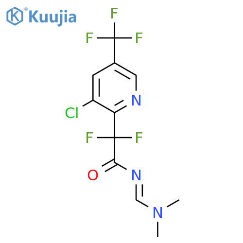 2-3-Chloro-5-(trifluoromethyl)pyridin-2-yl-N-(dimethylamino)methylidene-2,2-difluoroacetamide structure