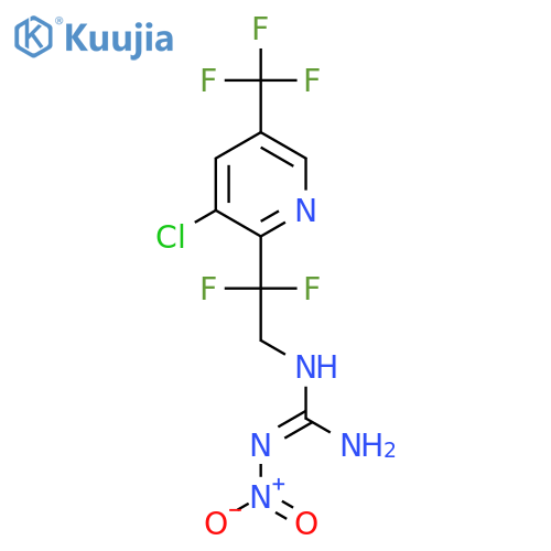 1-[2-[3-Chloro-5-(trifluoromethyl)pyridin-2-yl]-2,2-difluoroethyl]-2-nitroguanidine structure