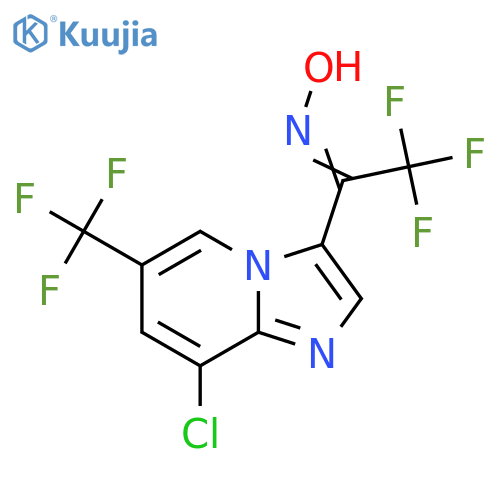 (E/Z)-1-(8-chloro-6-(trifluoromethyl)imidazo1,2-apyridin-3-yl)-2,2,2-trifluoroethanone oxime structure