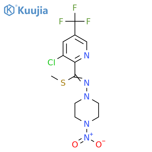 (E/Z)-methyl 4-(3-chloro-5-(trifluoromethyl)pyridin-2-yl)-N-nitropiperazine-1-carbimidothioate structure