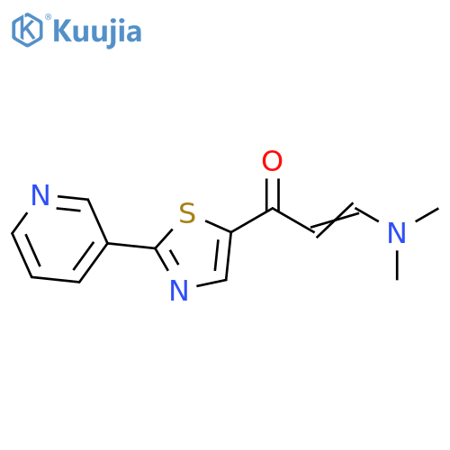 (2E)-3-(dimethylamino)-1-[2-(pyridin-3-yl)-1,3-thiazol-5-yl]prop-2-en-1-one structure