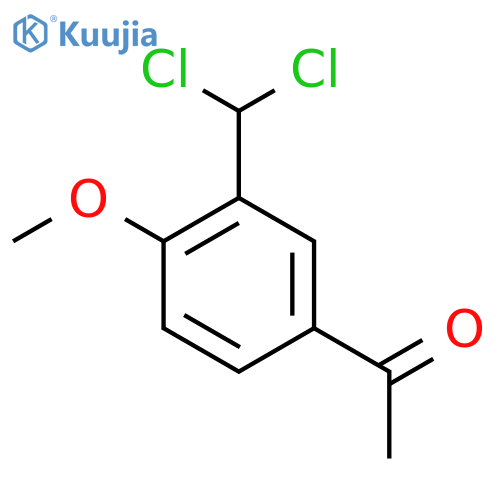 1-(3-(Dichloromethyl)-4-methoxyphenyl)ethanone structure