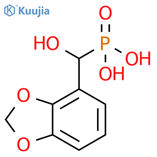 Phosphonic acid, P-(1,3-benzodioxol-4-ylhydroxymethyl)- structure