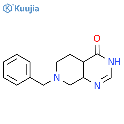 7-benzyl-5,6,8,8a-tetrahydro-4aH-pyrido[3,4-d]pyrimidin-4-ol structure