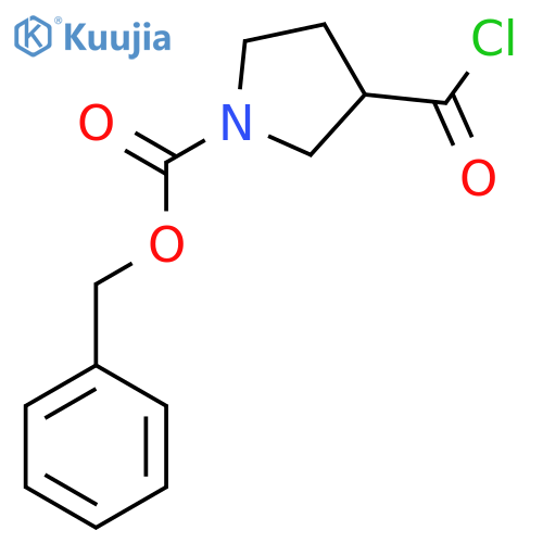 Benzyl 3-(chlorocarbonyl)pyrrolidine-1-carboxylate structure