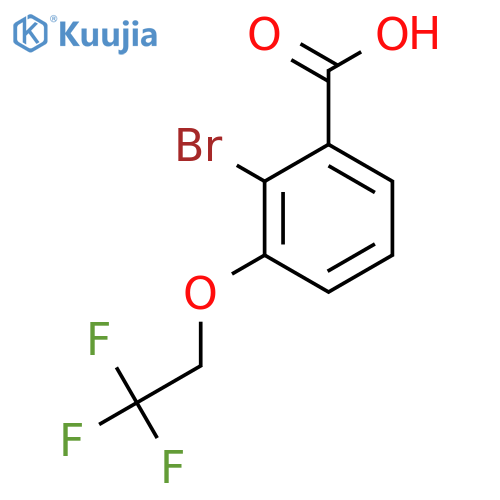 2-Bromo-3-(2,2,2-trifluoroethoxy)benzoic acid structure