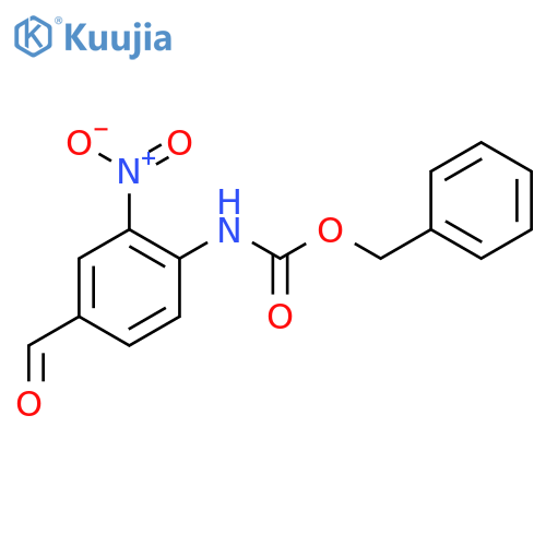 benzyl N-(4-formyl-2-nitrophenyl)carbamate structure