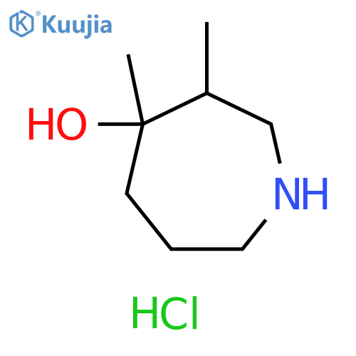 3,4-Dimethylazepan-4-ol hydrochloride structure