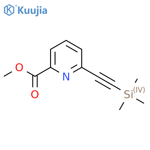 Methyl 6-((trimethylsilyl)ethynyl)picolinate structure