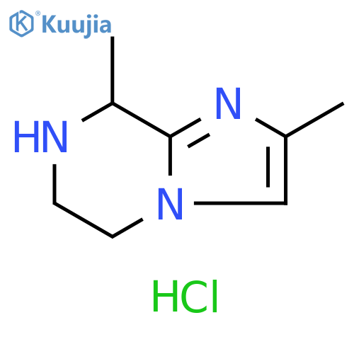 2,8-dimethyl-5H,6H,7H,8H-imidazo[1,2-a]pyrazine hydrochloride structure