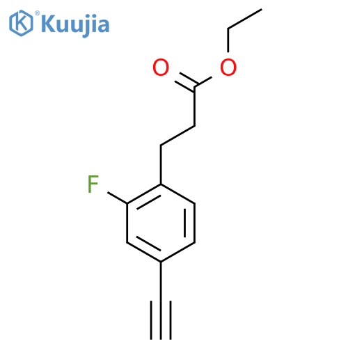 Ethyl 3-(4-ethynyl-2-fluorophenyl)propanoate structure