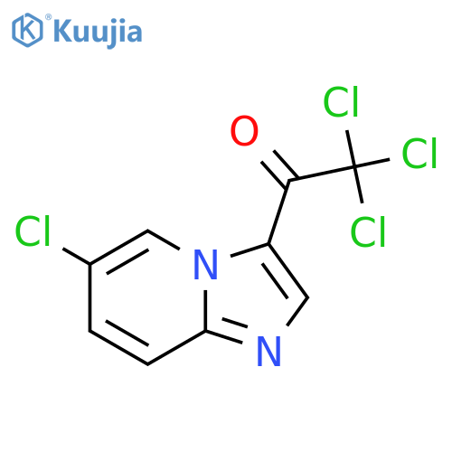 2,2,2-Trichloro-1-(6-chloroimidazo-1,2-apyridin-3-yl)ethanone structure