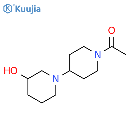 1-{3-hydroxy-[1,4'-bipiperidine]-1'-yl}ethan-1-one structure