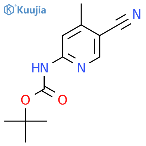 Tert-Butyl (5-cyano-4-methylpyridin-2-yl)carbamate structure