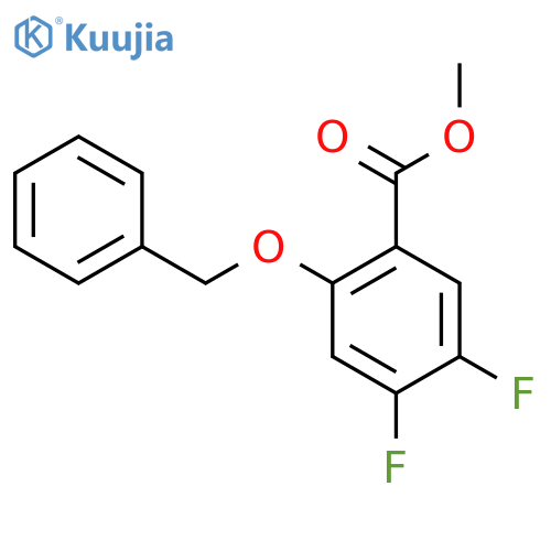 Methyl 2-(benzyloxy)-4,5-difluorobenzoate structure