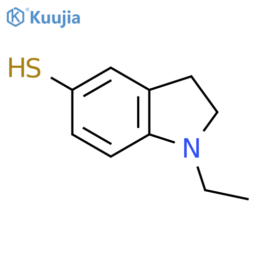 1-ethyl-2,3-dihydro-1H-indole-5-thiol structure