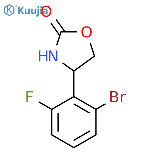 4-(2-Bromo-6-fluorophenyl)-1,3-oxazolidin-2-one structure