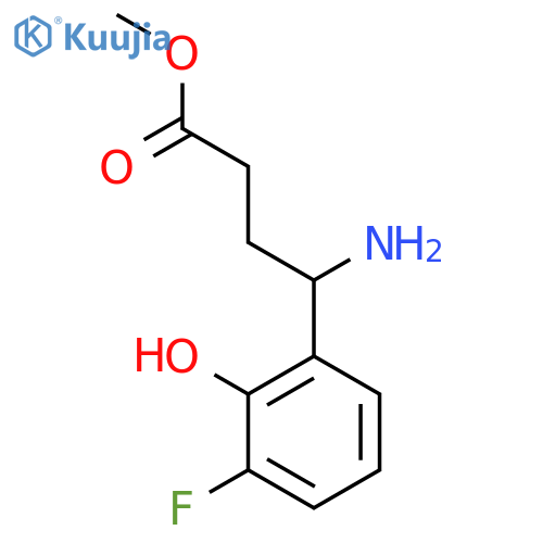 Methyl 4-amino-4-(3-fluoro-2-hydroxyphenyl)butanoate structure