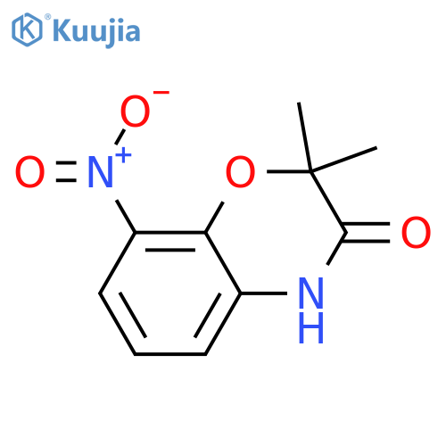 2,2-Dimethyl-8-nitro-3,4-Dihydro-2H-benzo[1,4]oxazine-one structure