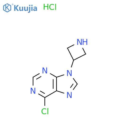 9-(Azetidin-3-yl)-6-chloro-9H-purine hydrochloride structure