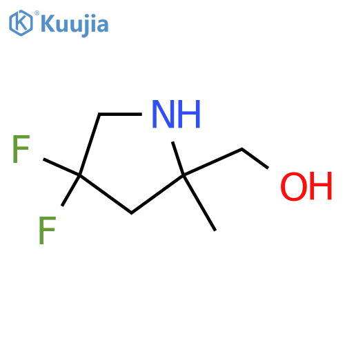 2-Pyrrolidinemethanol, 4,4-difluoro-2-methyl- structure