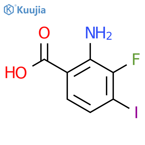2-Amino-3-fluoro-4-iodobenzoic acid structure