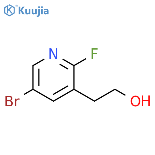 3-Pyridineethanol, 5-bromo-2-fluoro- structure