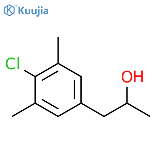 Benzeneethanol, 4-chloro-α,3,5-trimethyl- structure