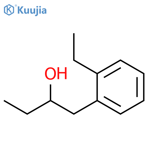 Benzeneethanol, α,2-diethyl- structure