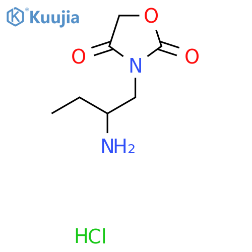 3-(2-Aminobutyl)oxazolidine-2,4-dione hydrochloride structure