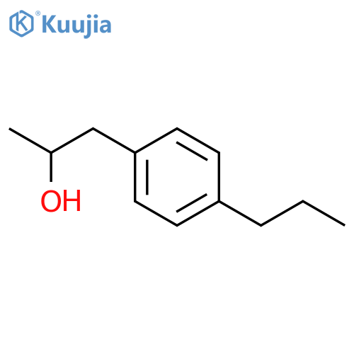 Benzeneethanol, α-methyl-4-propyl- structure