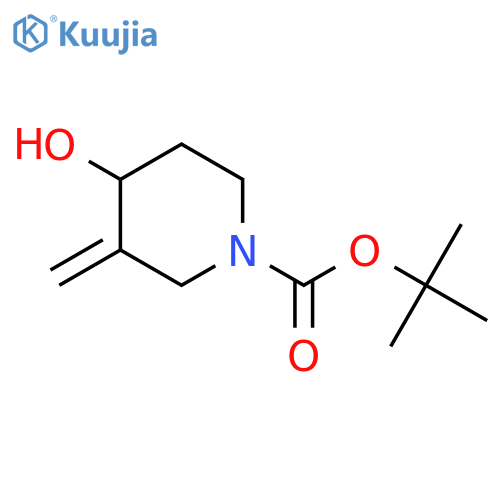 tert-butyl 4-hydroxy-3-methylidenepiperidine-1-carboxylate structure