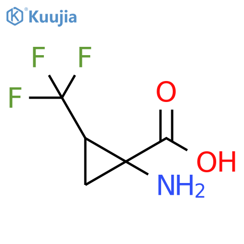 Cyclopropanecarboxylic acid, 1-amino-2-(trifluoromethyl)- structure