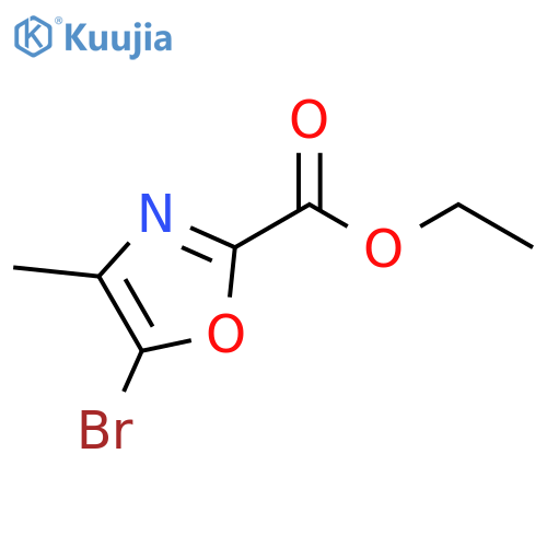 5-Bromo-4-methyl-oxazole-2-carboxylic acid ethyl ester structure