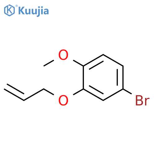 Benzene, 4-bromo-1-methoxy-2-(2-propen-1-yloxy)- structure