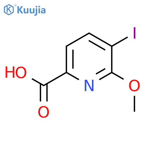 5-Iodo-6-methoxypicolinic acid structure