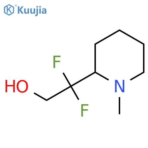 2,2-Difluoro-2-(1-methylpiperidin-2-yl)ethanol structure
