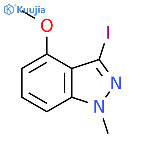 1H-Indazole, 3-iodo-4-methoxy-1-methyl- structure