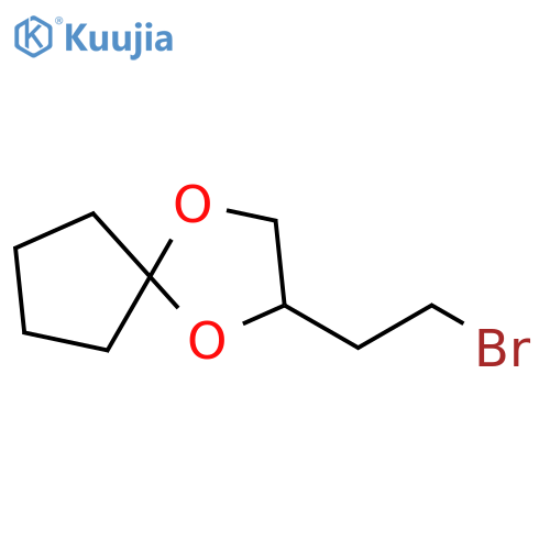 1,4-Dioxaspiro[4.4]nonane, 2-(2-bromoethyl)- structure