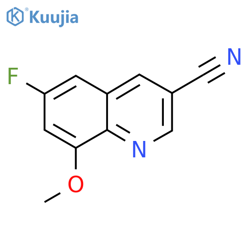 6-Fluoro-8-methoxyquinoline-3-carbonitrile structure