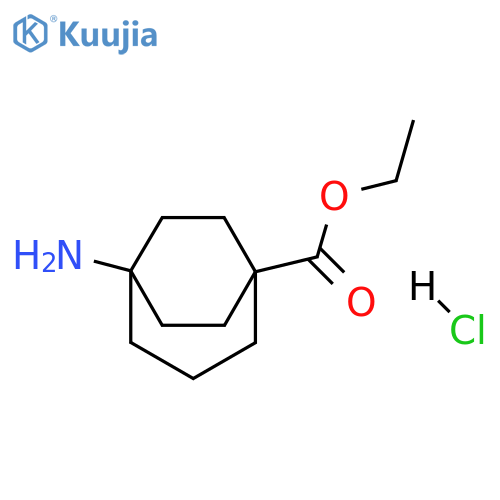 ethyl 5-aminobicyclo[3.2.2]nonane-1-carboxylate;hydrochloride structure