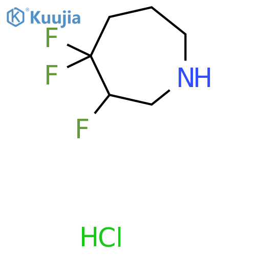 3,4,4-Trifluoroazepane hydrochloride structure
