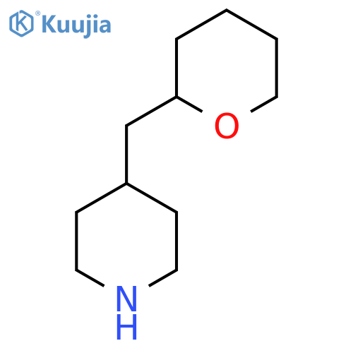 4-[(Oxan-2-yl)methyl]piperidine structure