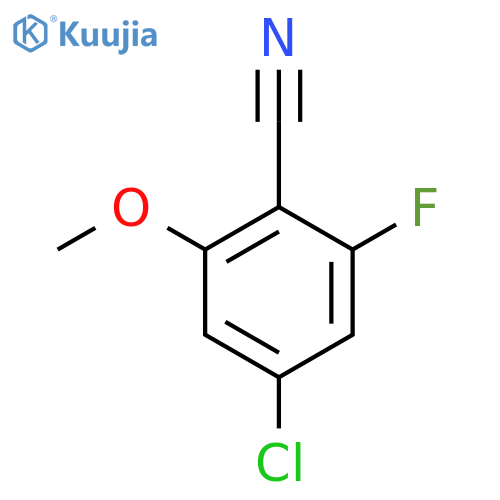 4-Chloro-2-fluoro-6-methoxybenzonitrile structure