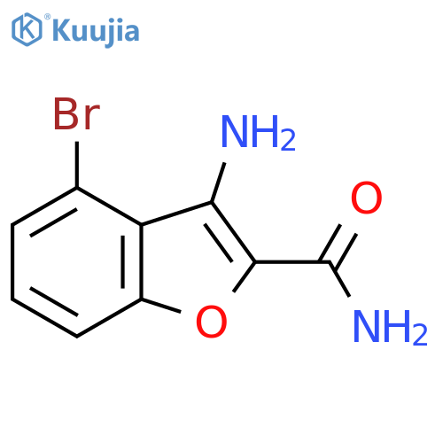 3-Amino-4-bromobenzofuran-2-carboxamide structure