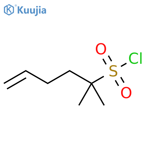 5-Hexene-2-sulfonyl chloride, 2-methyl- structure