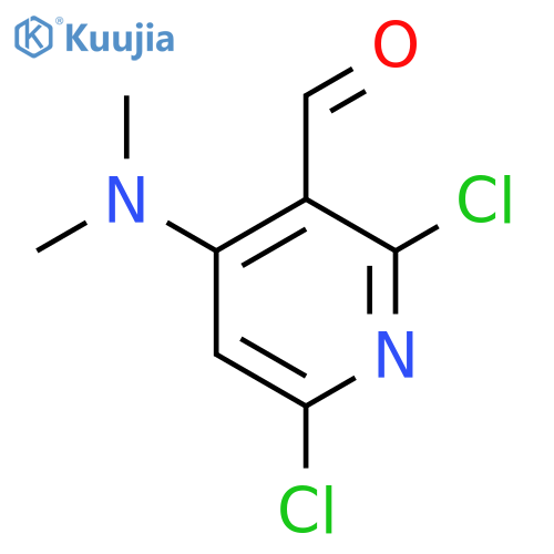 2,6-Dichloro-4-(dimethylamino)nicotinaldehyde structure