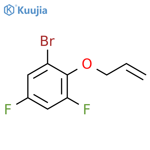 Benzene, 1-bromo-3,5-difluoro-2-(2-propen-1-yloxy)- structure